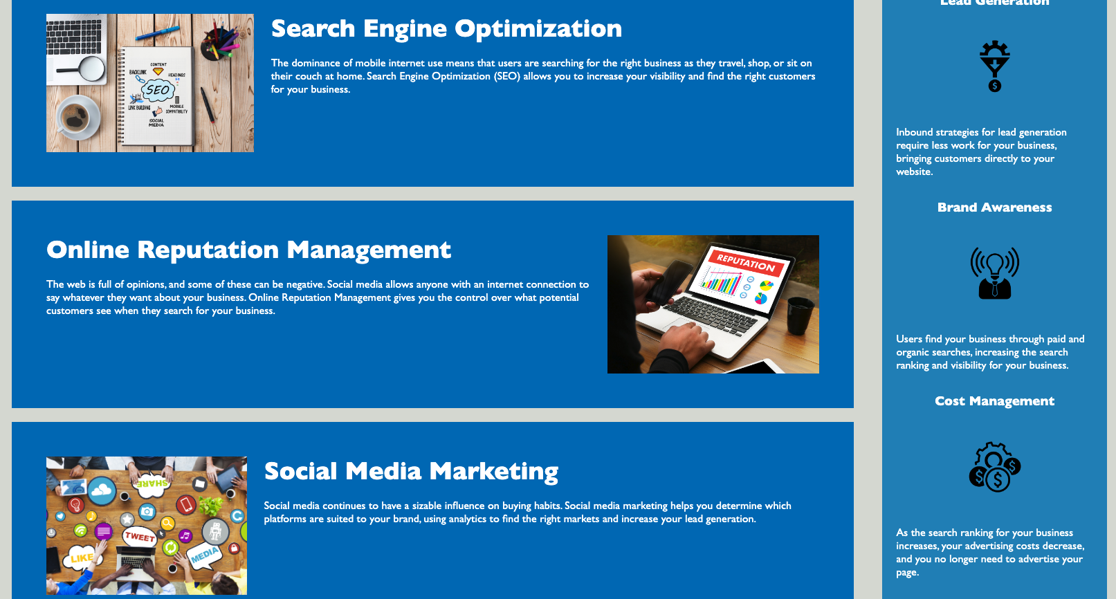 screenshot of Code Refactor website